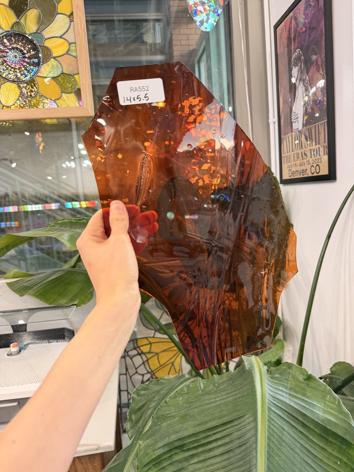 Amber Reamy Mouthblown English Glass