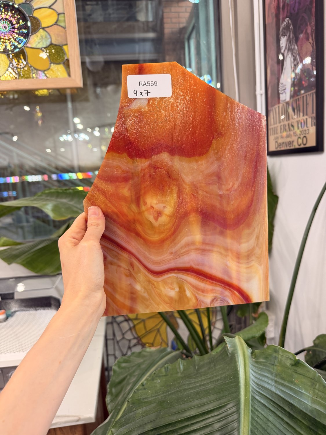 Mixed Orange Red Opal