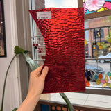 Red Ripple Textured Transparent – RA562