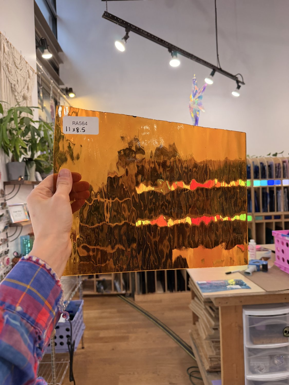 Medium Amber Transparent Waterglass