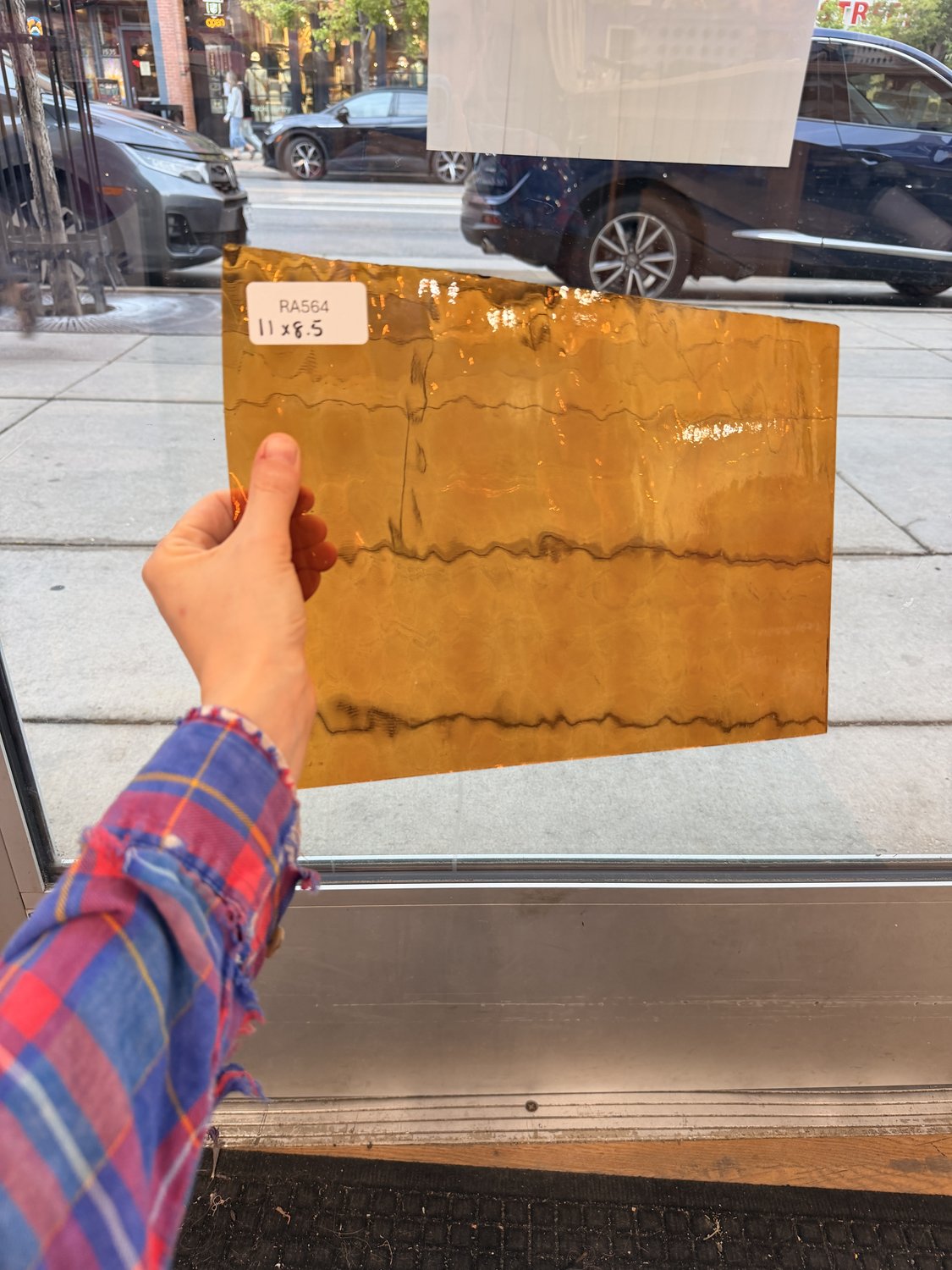 Medium Amber Transparent Waterglass
