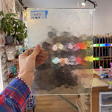 Hammered Honeycomb Transparent Textured Sheet Glass