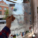 Hammered Honeycomb Transparent Textured Sheet Glass