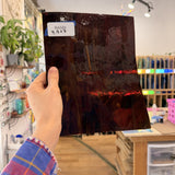 Dark Brown Wispy Mixed Spectrum Sheet Glass