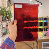 Red Vintage Transparent Waterglass Spectrum Sheet Glass