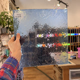 Vintage Pale Blue Speedy Spectrum Sheet Glass