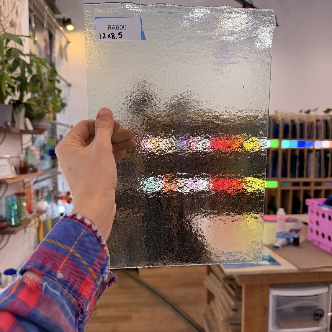 Pale Mint Transparent Bullseye Fusible 90 COE Sheet Glass