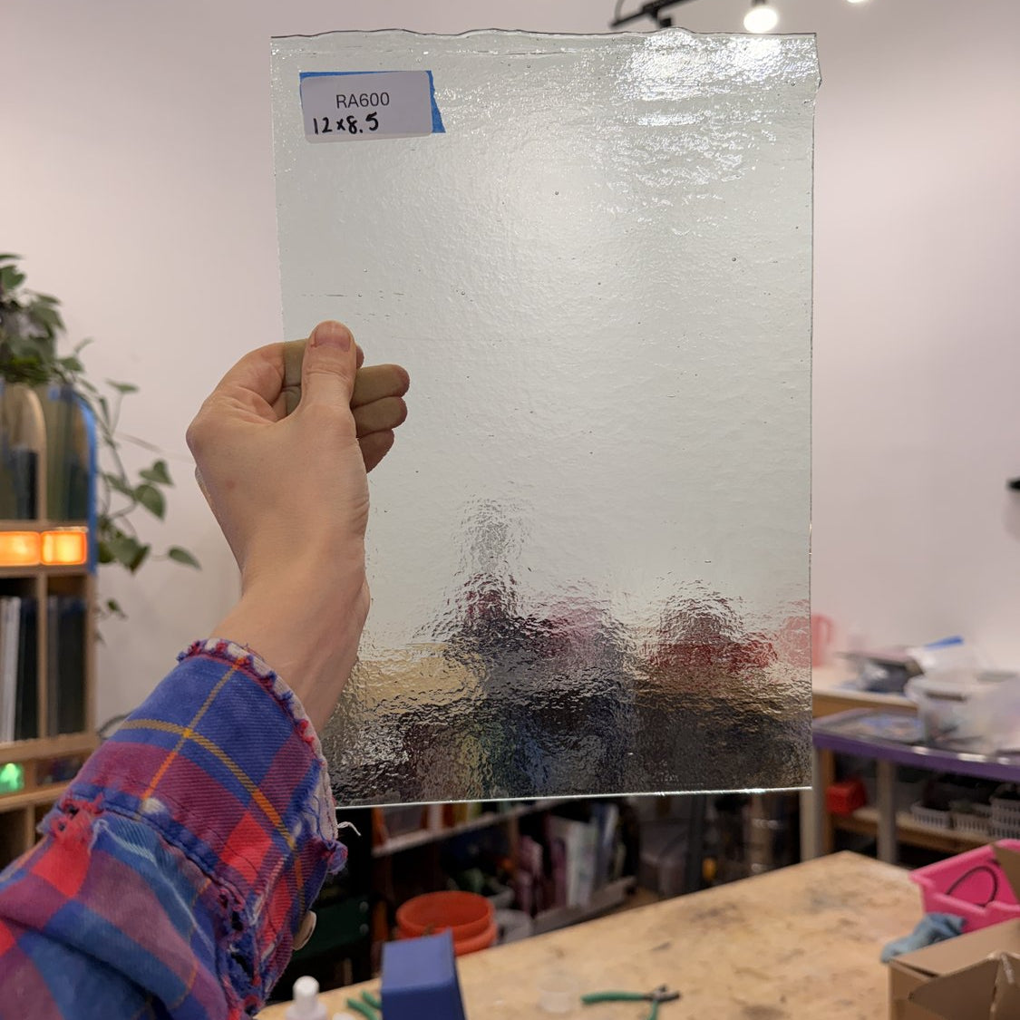 Pale Mint Transparent Bullseye Fusible 90 COE Sheet Glass