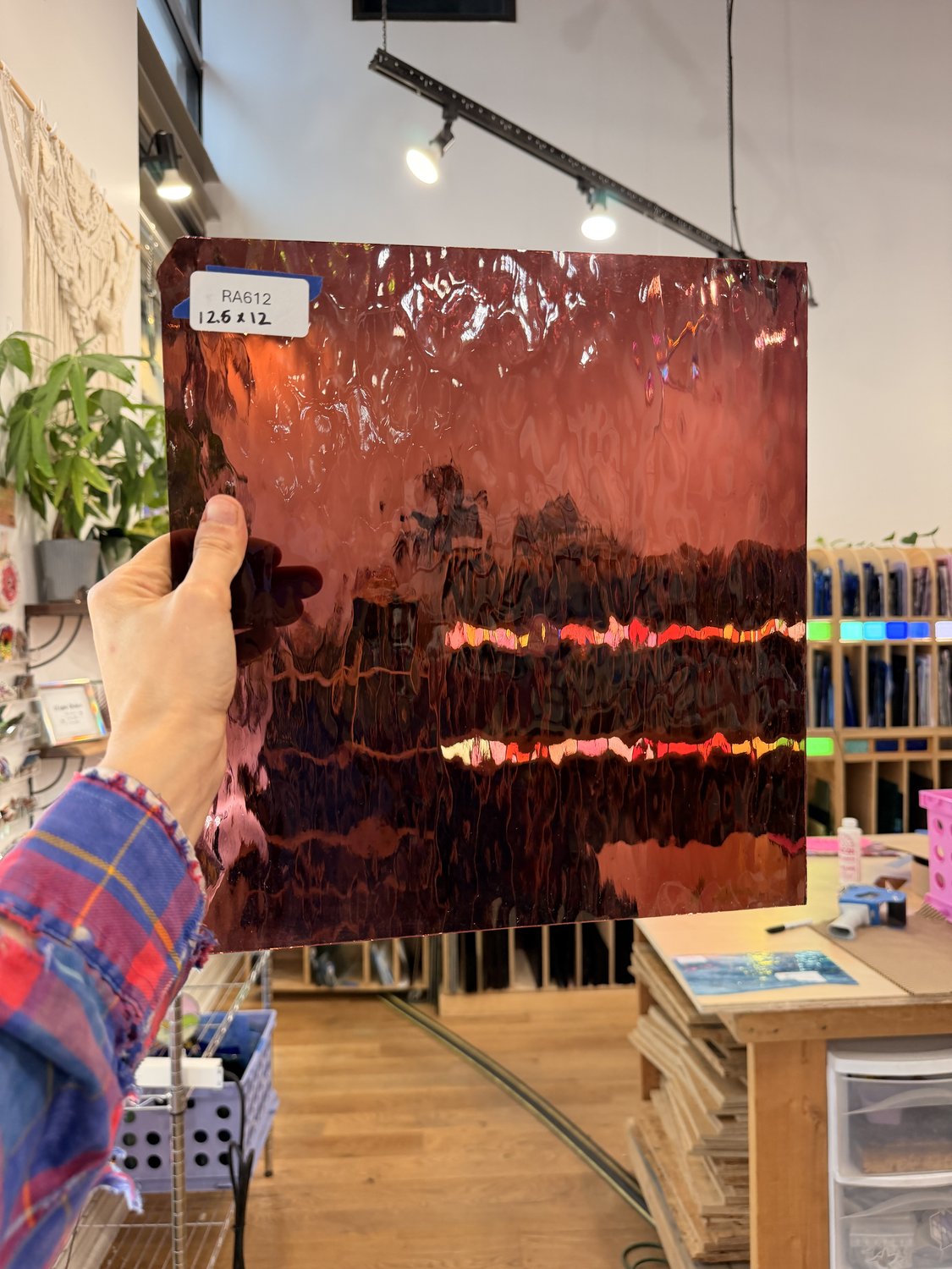 Light Purple Pink Oceanside Waterglass  96 COE Sheet Glass – RA612