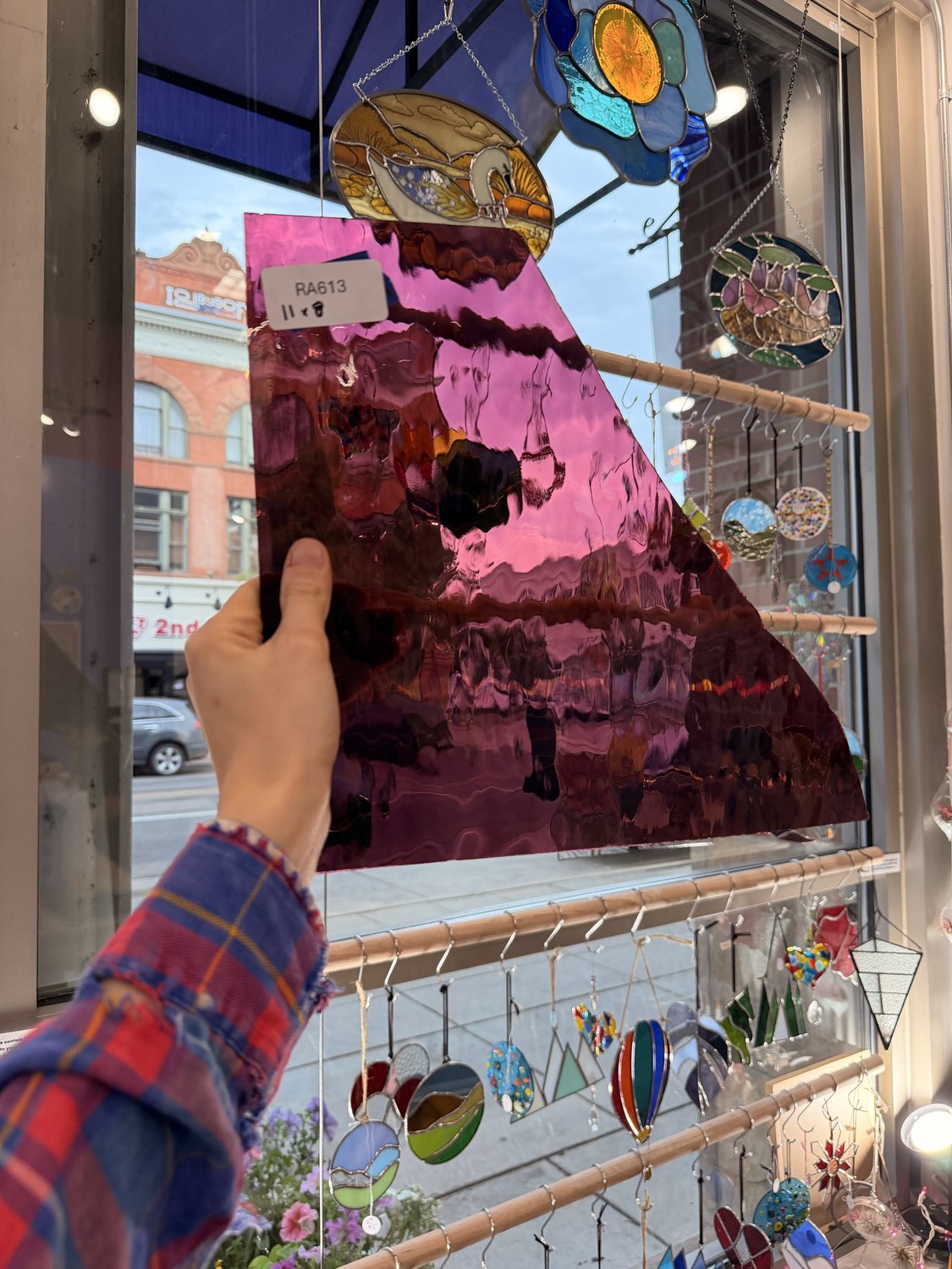 Light Purple Pink Oceanside Waterglass  96 COE Sheet Glass – RA613