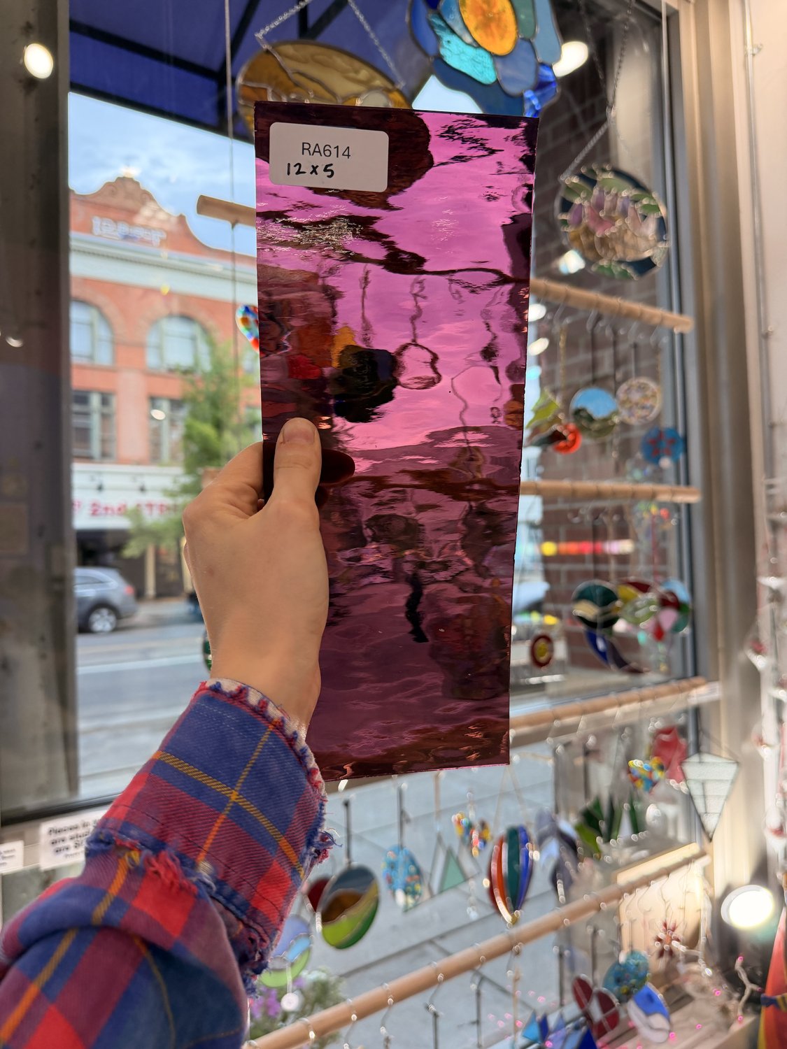 Light Purple Pink Oceanside Waterglass  96 COE Sheet Glass – RA614