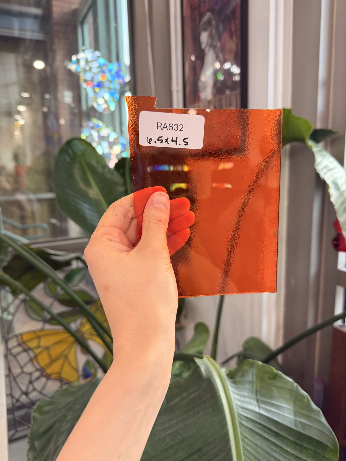 Orange Bullseye Transparent Fusible 90 COE (Pre-Strcuk) – RA632