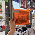 Orange Bullseye Transparent Fusible 90 COE (Pre-Strcuk) – RA633