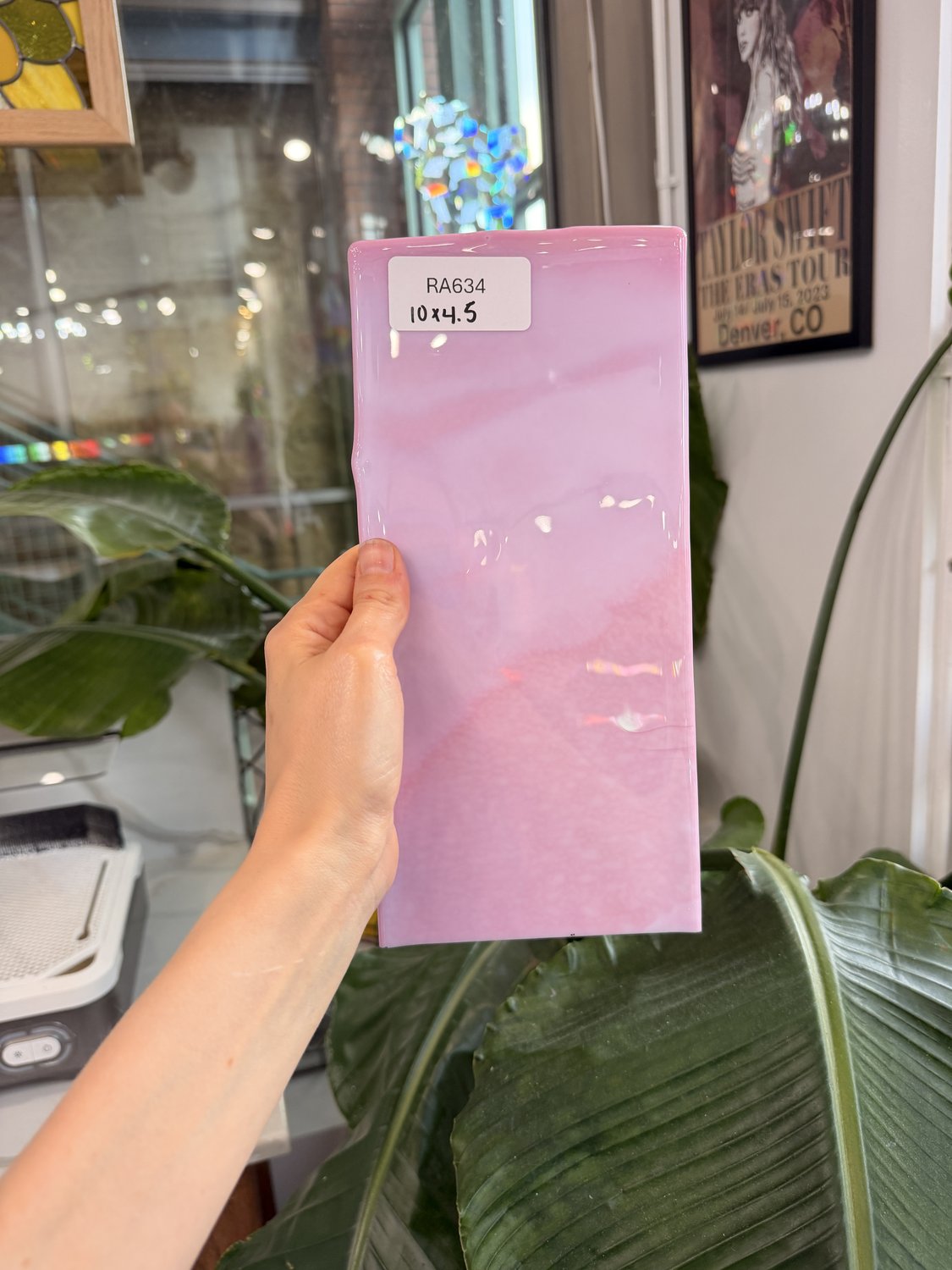 Pink Blush Bullseye (Pre-Struck) Fusible 90 COE – RA634