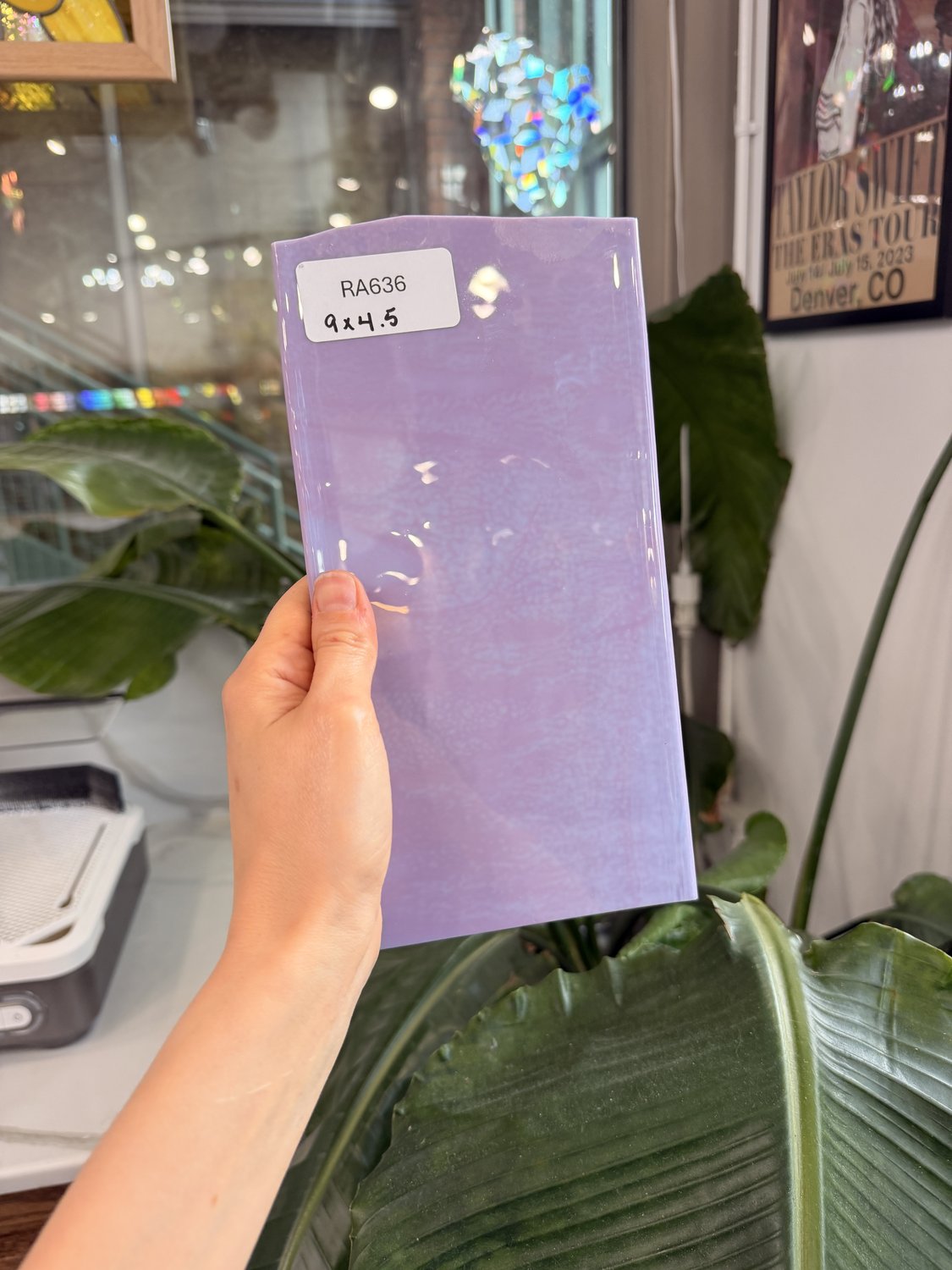 Purple Blush Bullseye (Pre-Struck) Fusible 90 COE – RA636