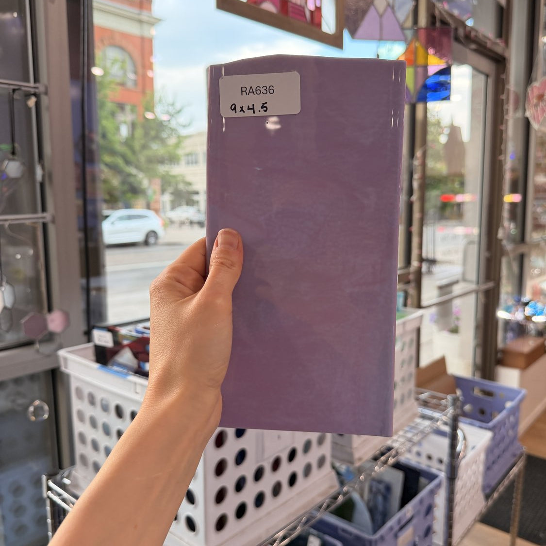 Purple Blush Bullseye (Pre-Struck) Fusible 90 COE
