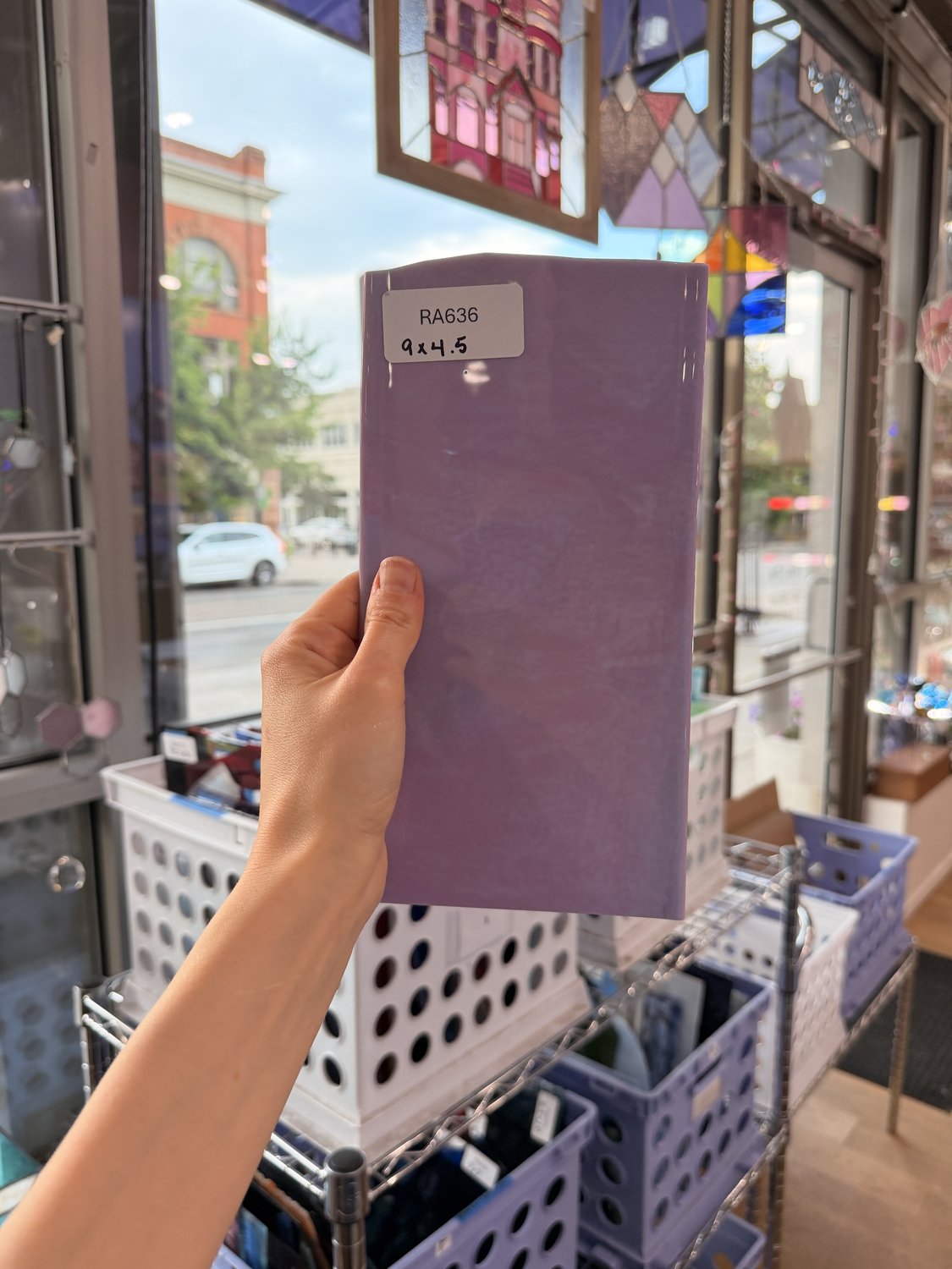 Purple Blush Bullseye (Pre-Struck) Fusible 90 COE – RA636