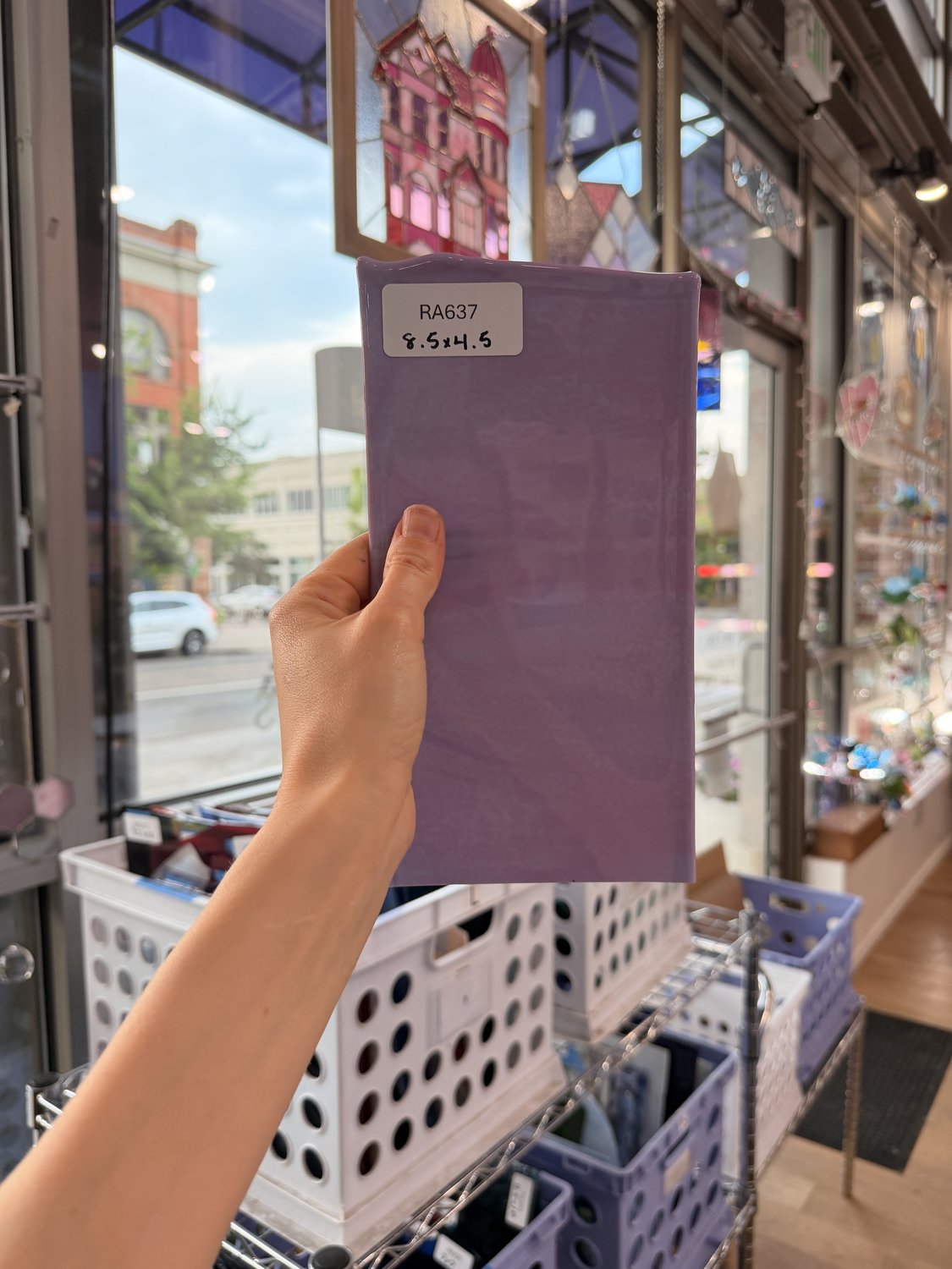 Purple Blush Bullseye (Pre-Struck) Fusible 90 COE – RA637