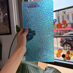 Blue Iridescent Ripple Wissmach