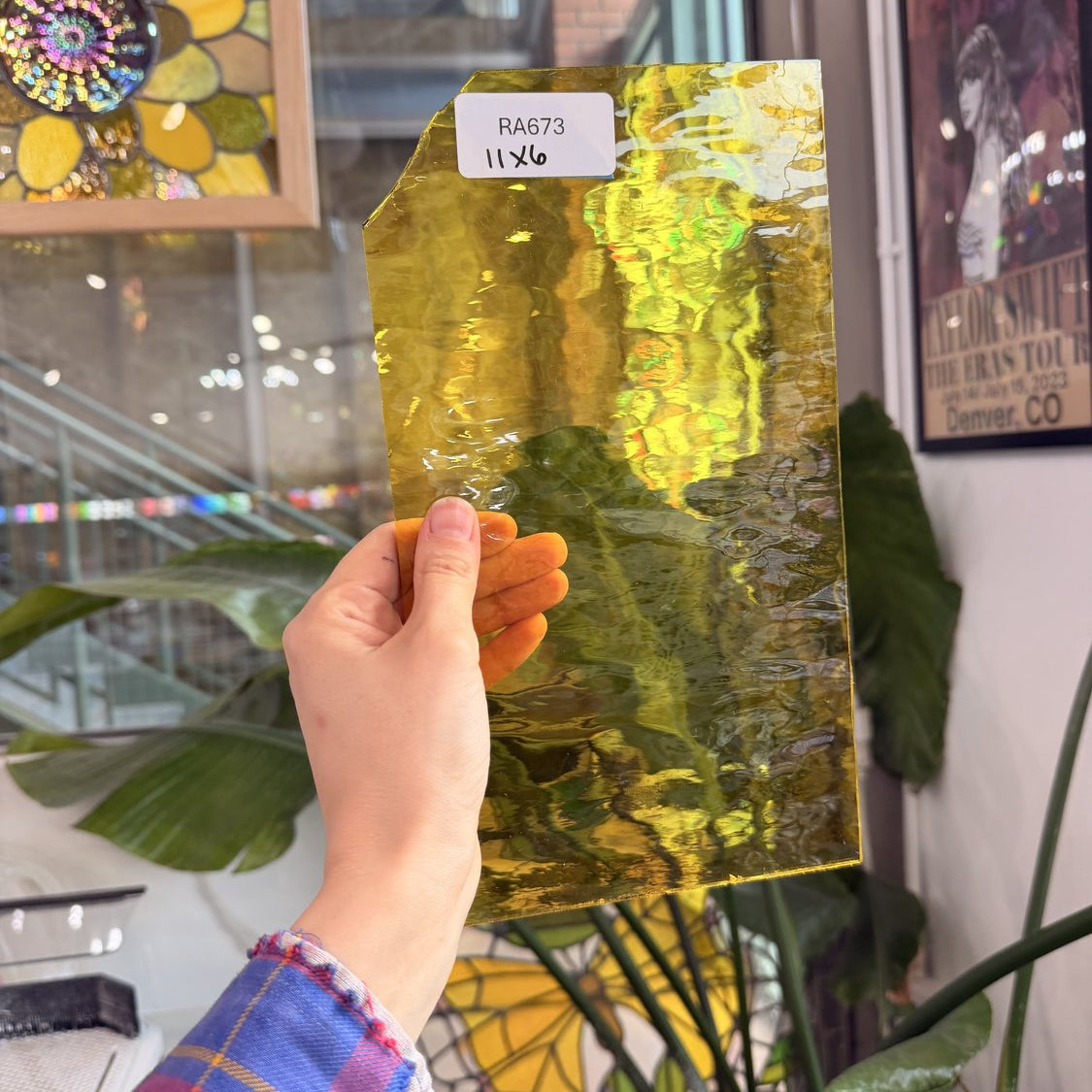 Yellow Waterglass Oceanside Fusible 96 COE