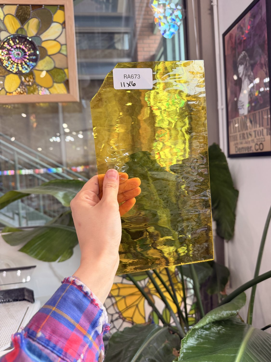 Yellow Waterglass Oceanside Fusible 96 COE