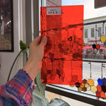 Orange Waterglass Oceanside Fusible 96 COE