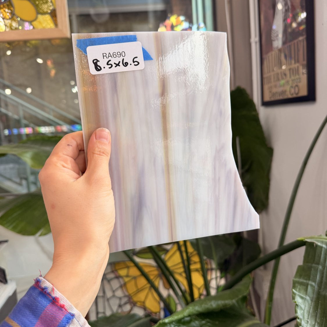 Purple/Amber/White Fusible 96 COE