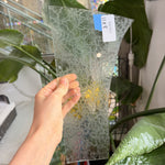 Seafoam Transparent Glue Chip Sheet Glass