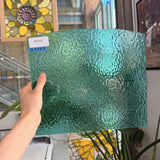 Light Teal Blue English Muffle Wissmach Sheet Glass