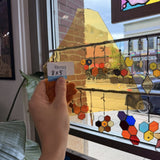 Mouthblown Yellow Transparent Sheet Glass