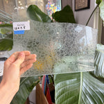 Seafoam Transparent Glue Chip Sheet Glass