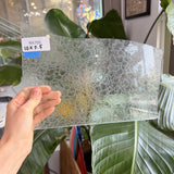 Seafoam Transparent Glue Chip Sheet Glass