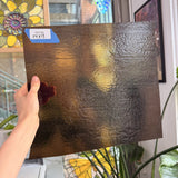Bronze Transparent Textured Bullseye Fusible 90 COE Sheet Glass