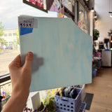 Light Blue White Wispy Mixed Vintage Spectrum Sheet Glass