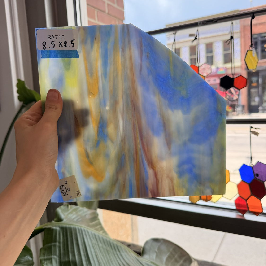 Multicolor Mixed Opal Kokomo Sheet Glass