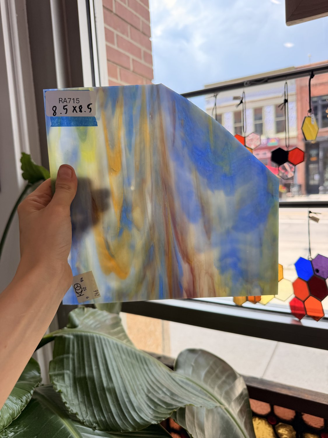 Multicolor Mixed Opal Kokomo Sheet Glass