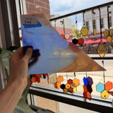 Blue Tan Amber Mixed Kokomo Sheet Glass