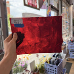 Cherise Red Transparent Rondalite Kokomo Sheet Glass
