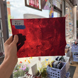 Cherise Red Transparent Rondalite Kokomo Sheet Glass