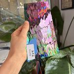 Black Transparent Iridescent Rare Vintage Spectrum Waterglass Sheet Glass