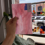Vintange Rare Hot Pink Spectrum Sheet Glass