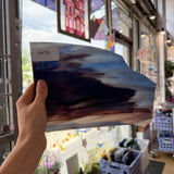 Blue Purple Cream Wispy Opal Kokomo Sheet Glass