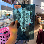 Steel Blue Oceanside Waterglass Fusible 96 COE Sheet Glass