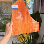 Orange White Wispy Opal Spectrum Sheet Glass