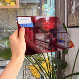 Red Transparent Oceanside Sheet Glass