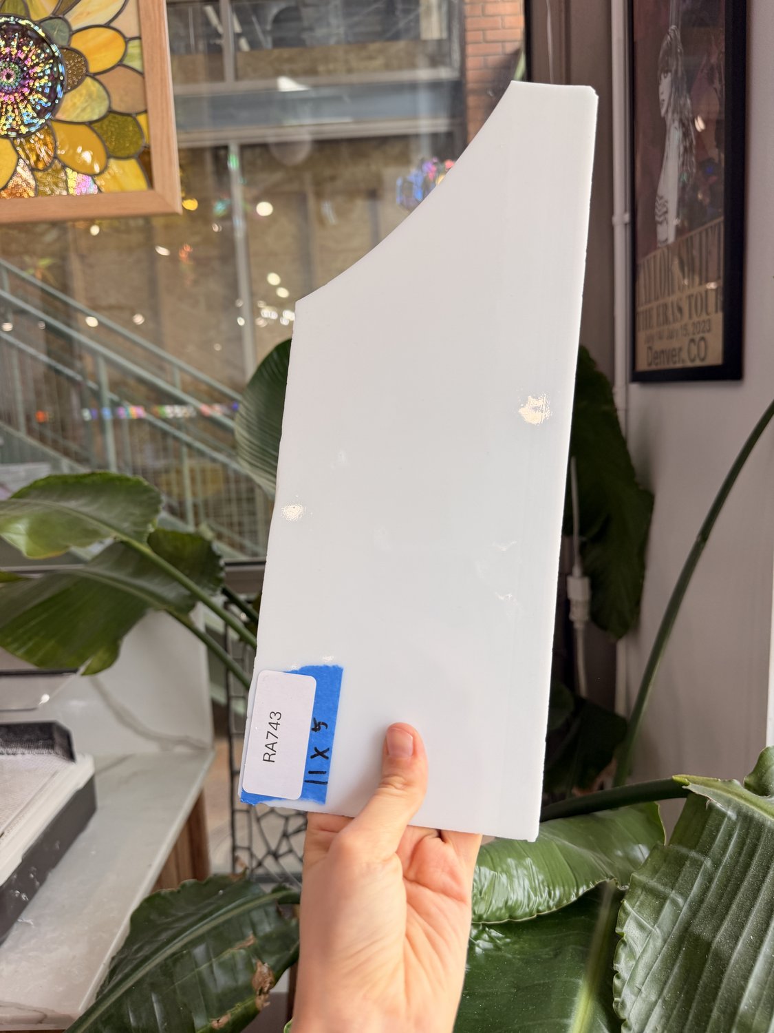 White Opal Oceanside Sheet Glass