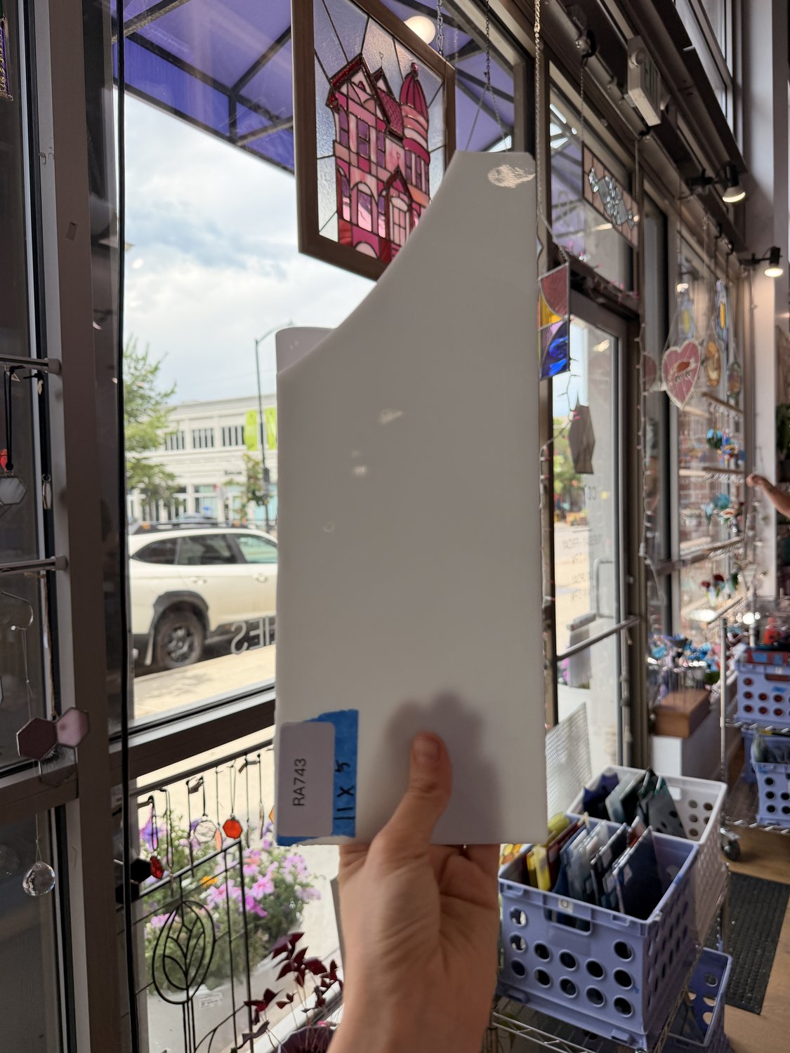 White Opal Oceanside Sheet Glass