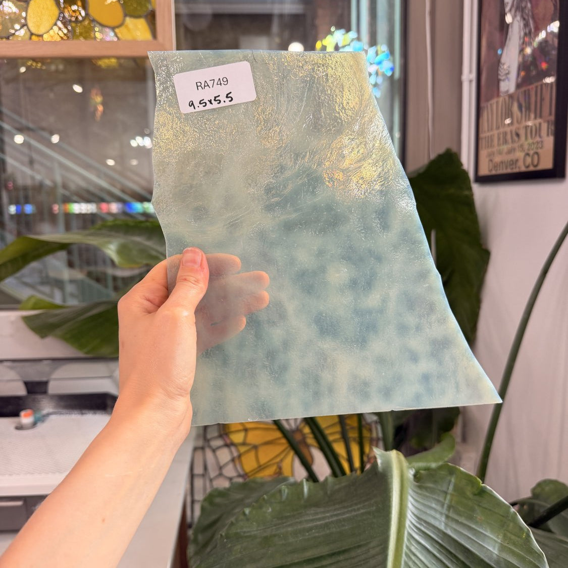 Yellow Milky Mottle Chicago Art Glass