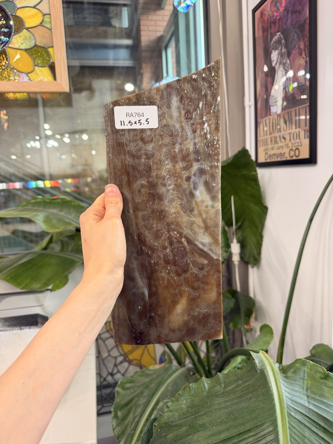 Vintage Brown Mottled Uroboros