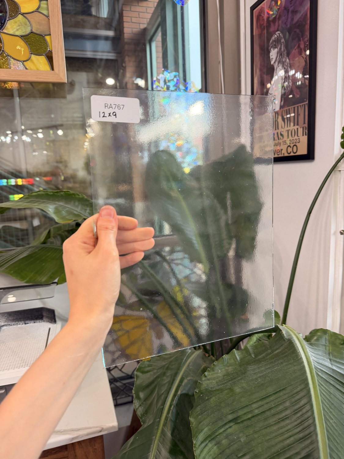 Transparent Clear Lightly Textured
